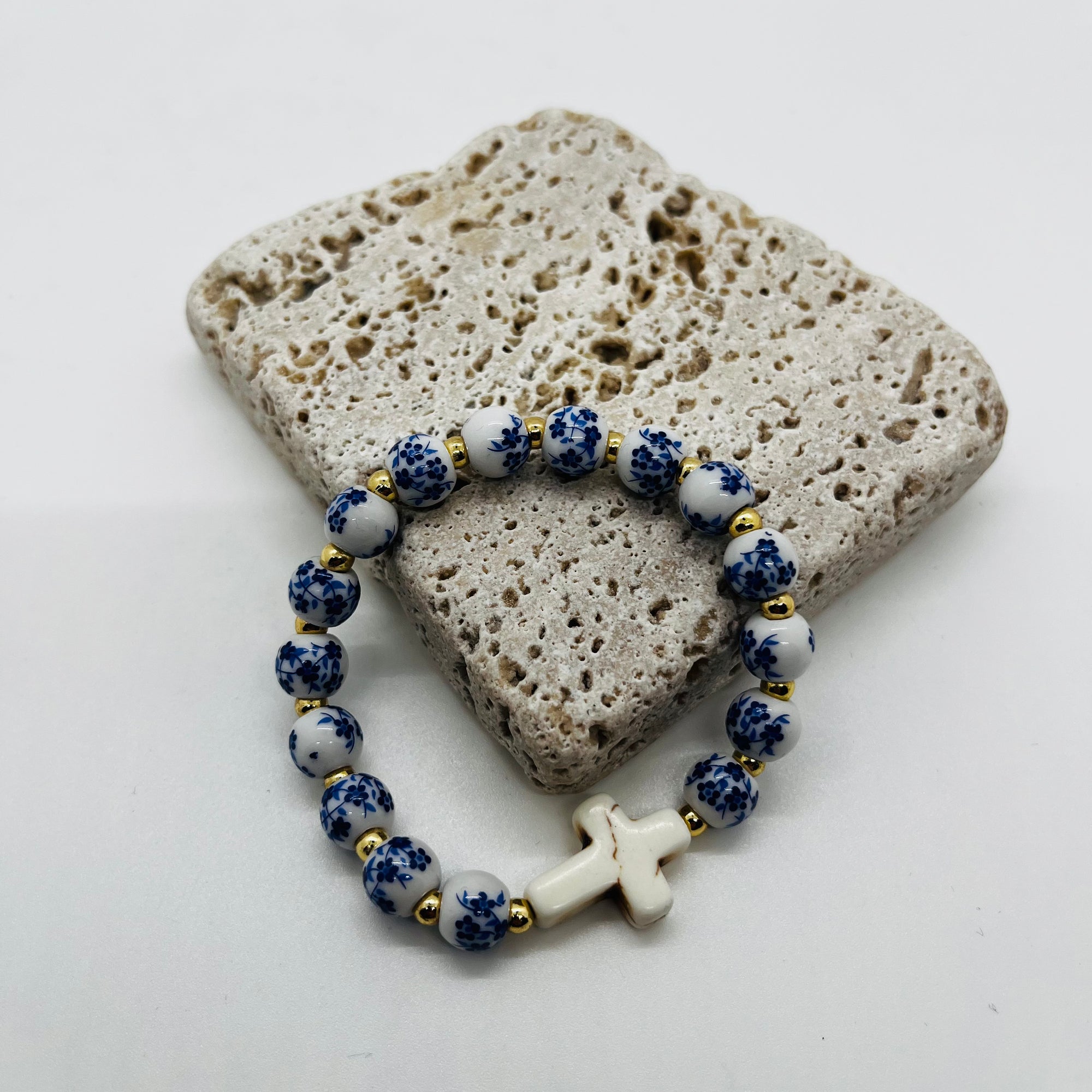 BRACCIALE CROCE DI PIETRA