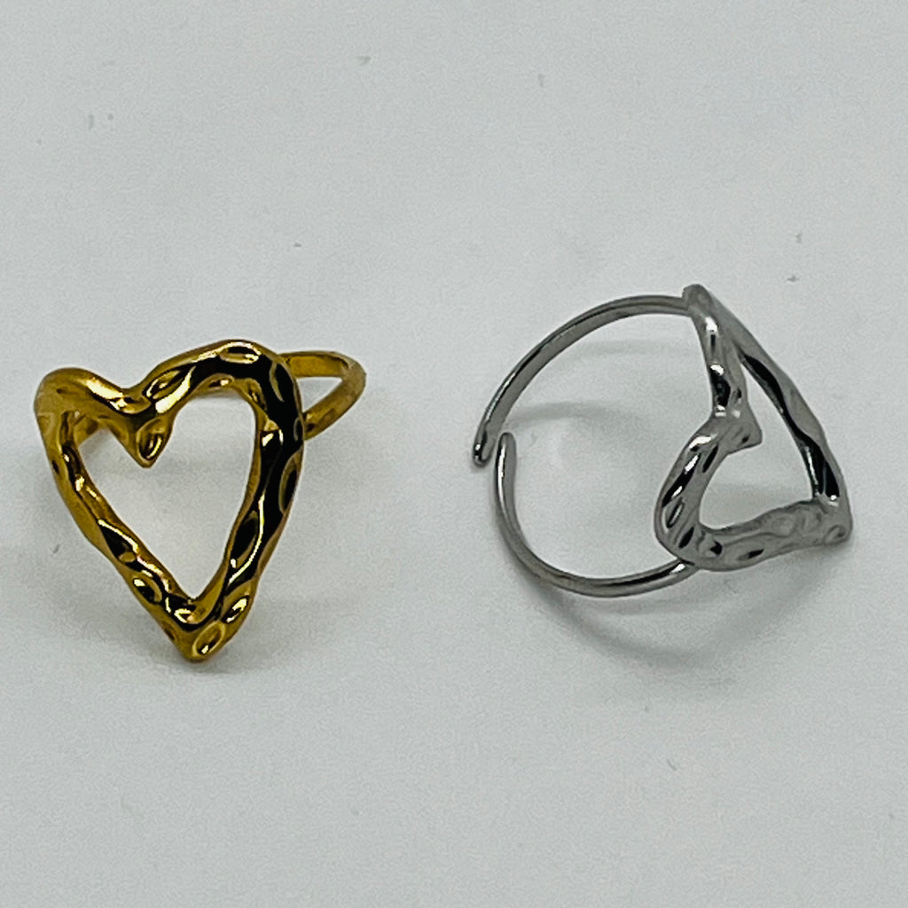 ANELLO CUORE FORATO