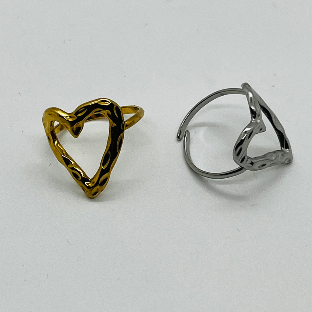 ANELLO CUORE FORATO