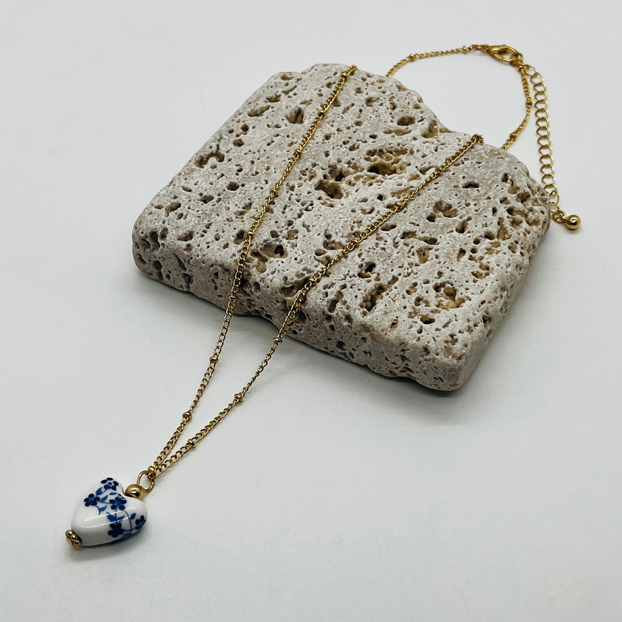 COLLANA CUORE  FIORITO